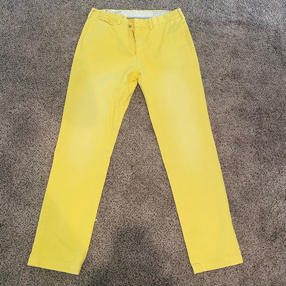 Yellow polo Ralph Lauren 34x34 pants